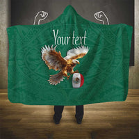 Personalized Viva Mexico Football Hooded Blanket Mexican Eagle Mascot with Sporty Style