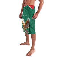 Personalized Viva Mexico Football Lavalava Mexican Eagle Mascot with Sporty Style