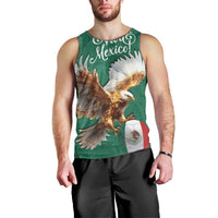 Personalized Viva Mexico Football Men Tank Top Mexican Eagle Mascot with Sporty Style
