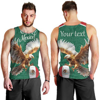 Personalized Viva Mexico Football Men Tank Top Mexican Eagle Mascot with Sporty Style