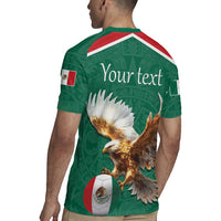 Personalized Viva Mexico Football Rugby Jersey Mexican Eagle Mascot with Sporty Style