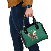 Personalized Viva Mexico Football Shoulder Handbag Mexican Eagle Mascot with Sporty Style