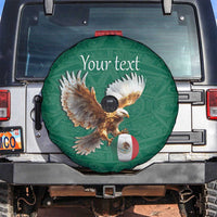 Personalized Viva Mexico Football Spare Tire Cover Mexican Eagle Mascot with Sporty Style