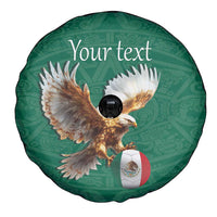 Personalized Viva Mexico Football Spare Tire Cover Mexican Eagle Mascot with Sporty Style