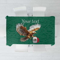 Personalized Viva Mexico Football Tablecloth Mexican Eagle Mascot with Sporty Style