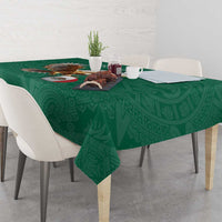 Personalized Viva Mexico Football Tablecloth Mexican Eagle Mascot with Sporty Style