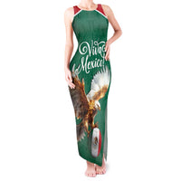 Personalized Viva Mexico Football Tank Maxi Dress Mexican Eagle Mascot with Sporty Style