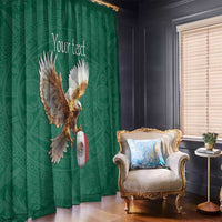Personalized Viva Mexico Football Window Curtain Mexican Eagle Mascot with Sporty Style