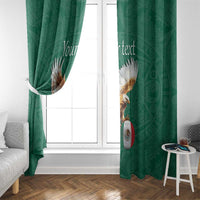 Personalized Viva Mexico Football Window Curtain Mexican Eagle Mascot with Sporty Style