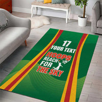 Custom Lithuania Basketball Area Rug Hoops Reach For the Sky