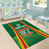 Custom Lithuania Basketball Area Rug Hoops Reach For the Sky