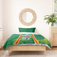 Custom Lithuania Basketball Bedding Set Hoops Reach For the Sky