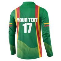 Custom Lithuania Basketball Button Sweatshirt Hoops Reach For the Sky