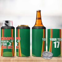 Custom Lithuania Basketball 4 in 1 Can Cooler Tumbler Hoops Reach For the Sky