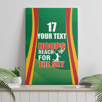 Custom Lithuania Basketball Canvas Wall Art Hoops Reach For the Sky