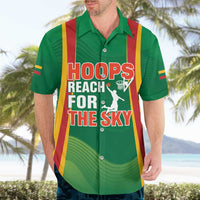 Custom Lithuania Basketball Hawaiian Shirt Hoops Reach For the Sky