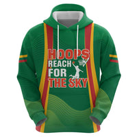 Custom Lithuania Basketball Hoodie Hoops Reach For the Sky