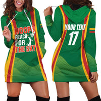 Custom Lithuania Basketball Hoodie Dress Hoops Reach For the Sky