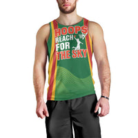 Custom Lithuania Basketball Men Tank Top Hoops Reach For the Sky