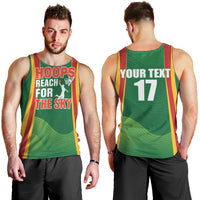 Custom Lithuania Basketball Men Tank Top Hoops Reach For the Sky