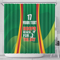 Custom Lithuania Basketball Shower Curtain Hoops Reach For the Sky