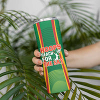 Custom Lithuania Basketball Skinny Tumbler Hoops Reach For the Sky