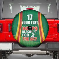 Custom Lithuania Basketball Spare Tire Cover Hoops Reach For the Sky