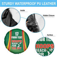 Custom Lithuania Basketball Spare Tire Cover Hoops Reach For the Sky