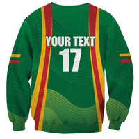 Custom Lithuania Basketball Sweatshirt Hoops Reach For the Sky