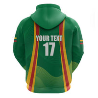Custom Lithuania Basketball Zip Hoodie Hoops Reach For the Sky