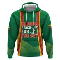 Custom Lithuania Basketball Zip Hoodie Hoops Reach For the Sky