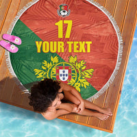 Custom Portugal Football Beach Blanket Sporty Style