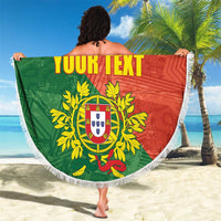 Custom Portugal Football Beach Blanket Sporty Style