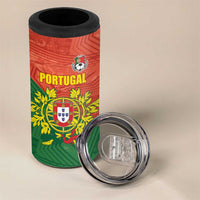 Custom Portugal Football 4 in 1 Can Cooler Tumbler Sporty Style