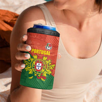 Custom Portugal Football 4 in 1 Can Cooler Tumbler Sporty Style