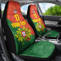 Custom Portugal Football Car Seat Cover Sporty Style