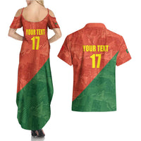 Custom Portugal Football Couples Matching Summer Maxi Dress and Hawaiian Shirt Sporty Style