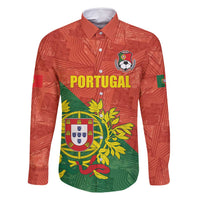 Custom Portugal Football Family Matching Long Sleeve Bodycon Dress and Hawaiian Shirt Sporty Style