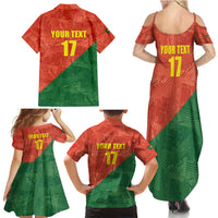 Custom Portugal Football Family Matching Summer Maxi Dress and Hawaiian Shirt Sporty Style