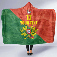 Custom Portugal Football Hooded Blanket Sporty Style