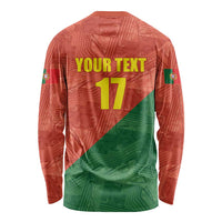 Custom Portugal Football Long Sleeve Shirt Sporty Style