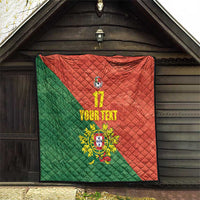 Custom Portugal Football Quilt Sporty Style