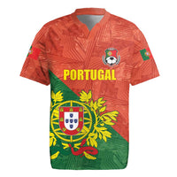 Custom Portugal Football Rugby Jersey Sporty Style