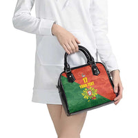 Custom Portugal Football Shoulder Handbag Sporty Style