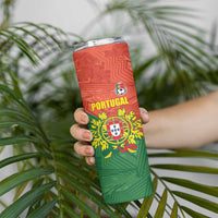 Custom Portugal Football Skinny Tumbler Sporty Style