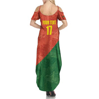 Custom Portugal Football Summer Maxi Dress Sporty Style