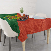 Custom Portugal Football Tablecloth Sporty Style