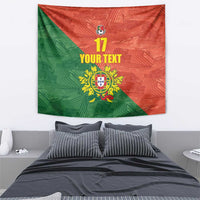 Custom Portugal Football Tapestry Sporty Style