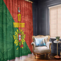 Custom Portugal Football Window Curtain Sporty Style