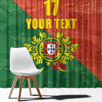 Custom Portugal Football Window Curtain Sporty Style